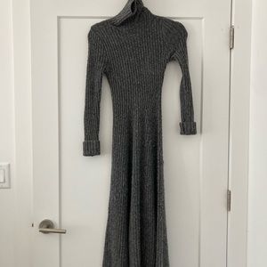 Zara turtleneck cashmere maxi dress